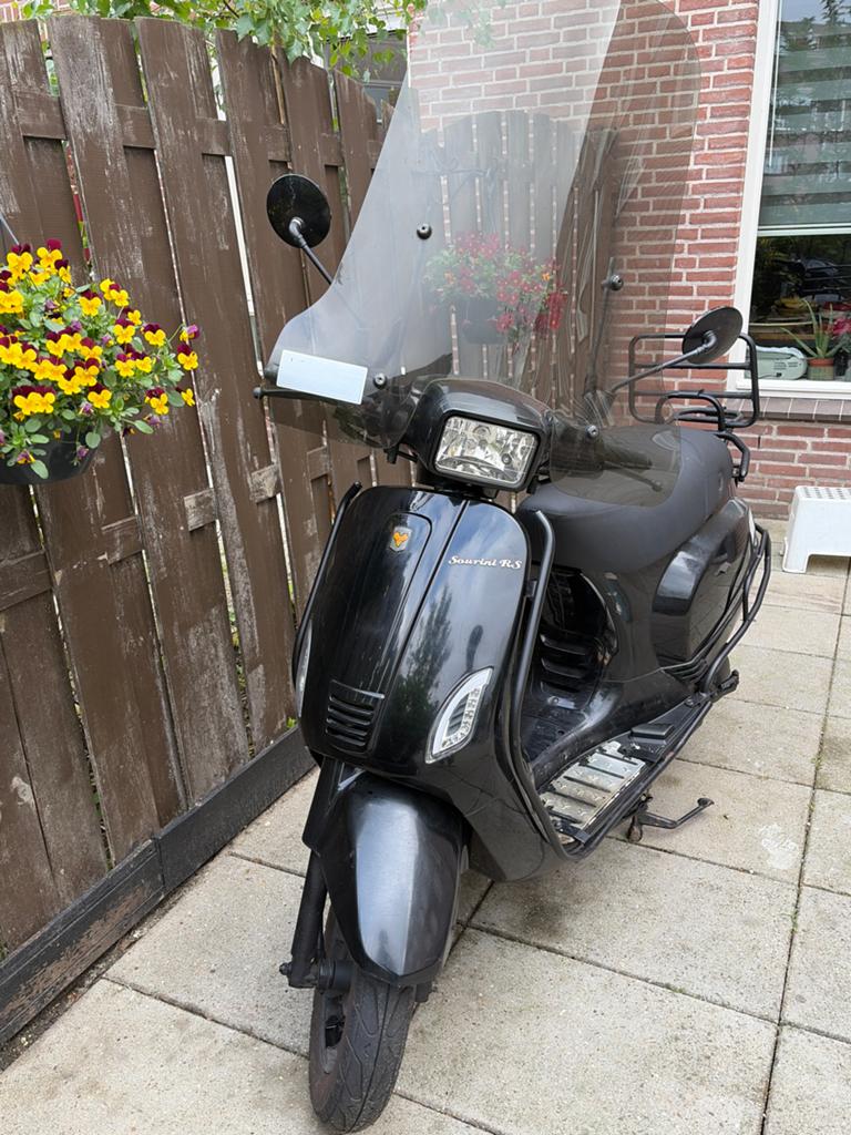 La Souris bromscooter - Start slecht, achterrem kapot, Fietsen en Brommers, Snorfietsen en Snorscooters, Gebruikt, Benzine, Ophalen