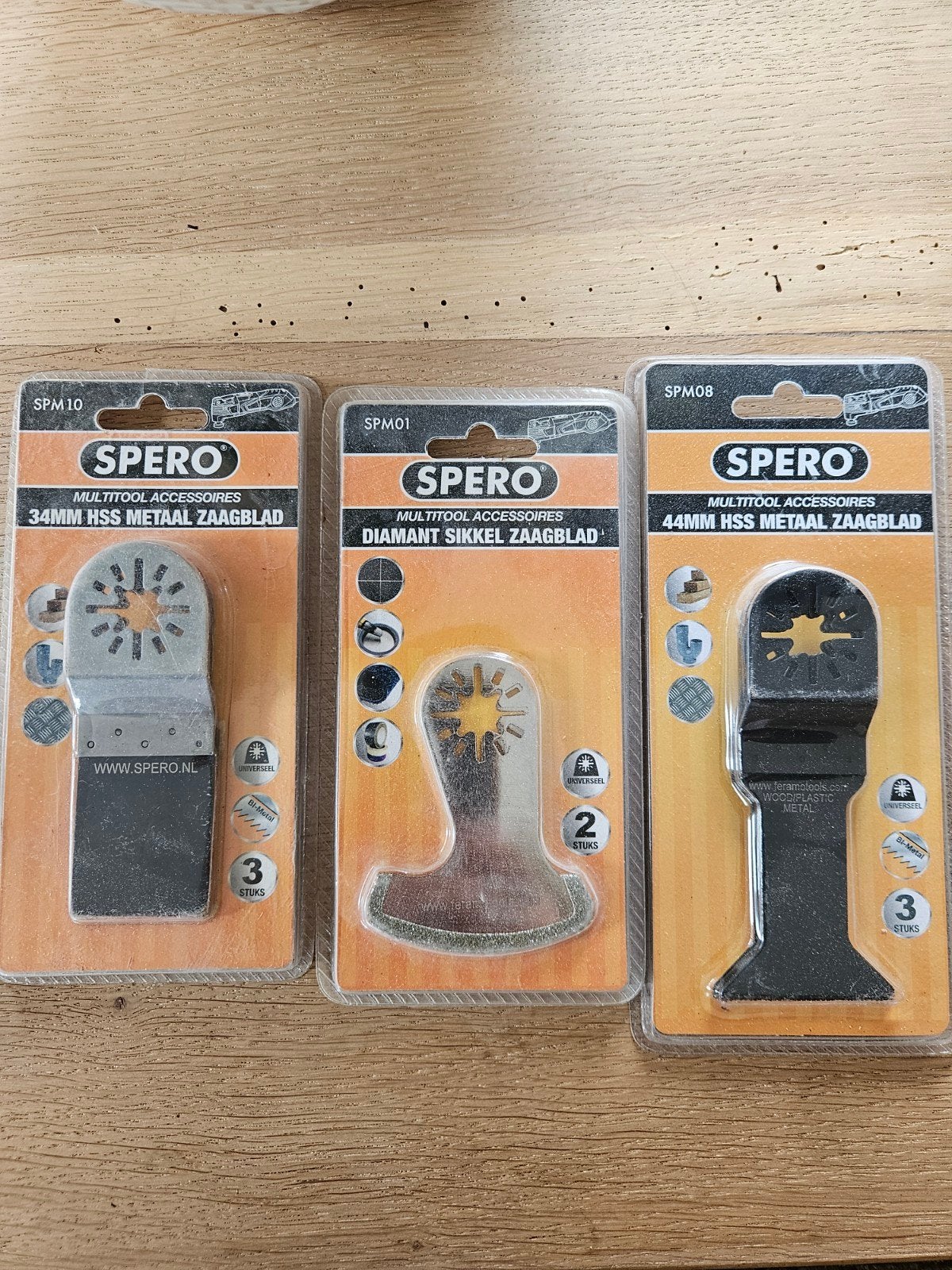 Spero Multitool Accessoires: Zaagbladen Set (3 stuks), Ophalen of Verzenden, Nieuw, Overige typen, Spero