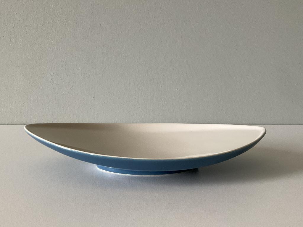 Fris Edam, serveerschaaltje koningsblauw, WH de Vries, 1958, Ophalen of Verzenden