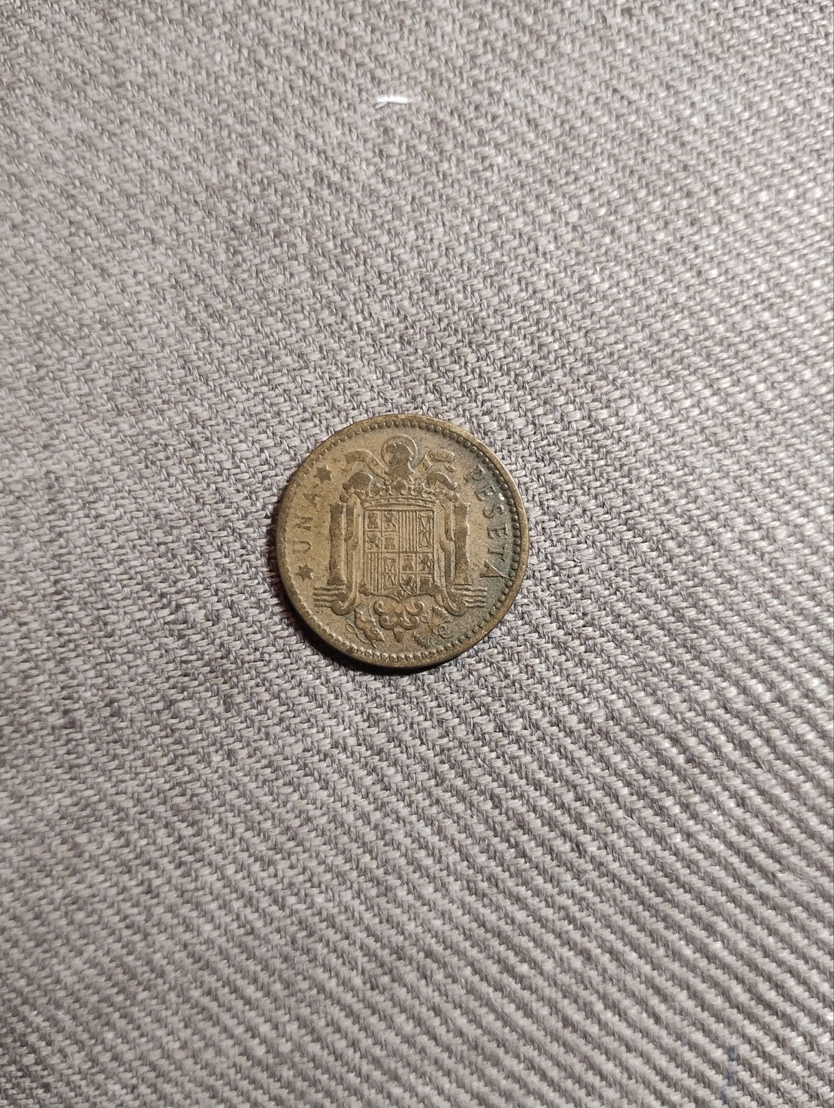 1 Peseta munt 1953 -  Spanje (sterjaar?) (M-0275), Verzenden, Overige landen, Losse munt