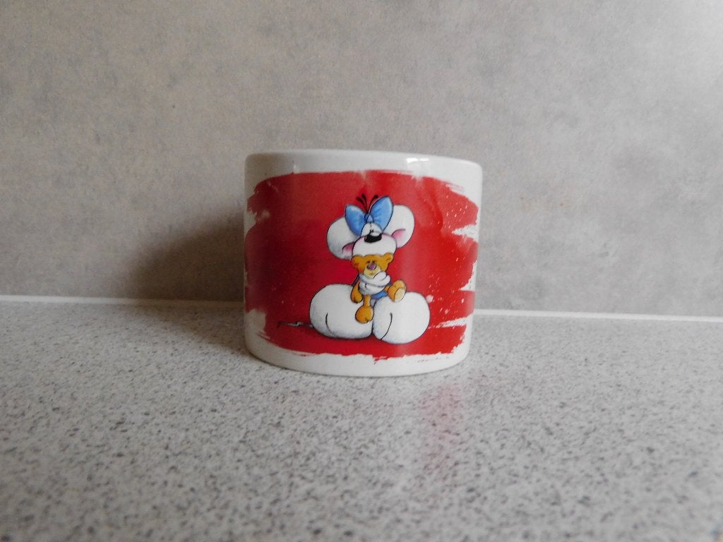 Pot 6,5x7,5 Teddy Rood Diddl, Huis en Inrichting, Overige typen, Ophalen of Verzenden, Zo goed als nieuw, Overige stijlen