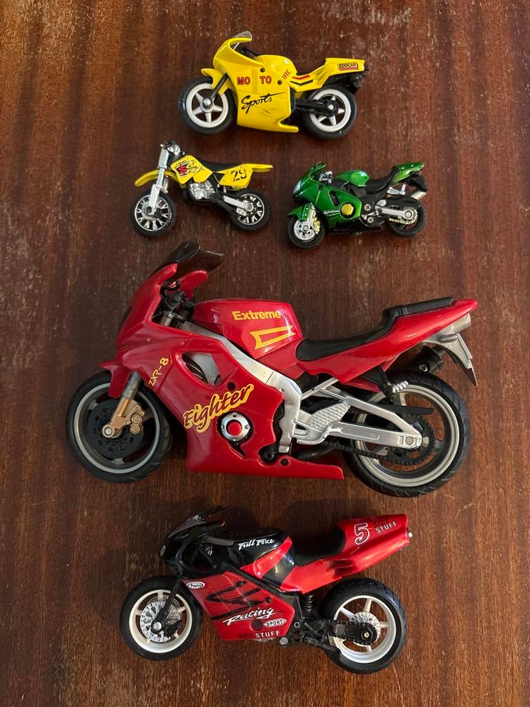 Set van 5 diverse speelgoedmotoren, Ophalen of Verzenden, Gebruikt, Motor