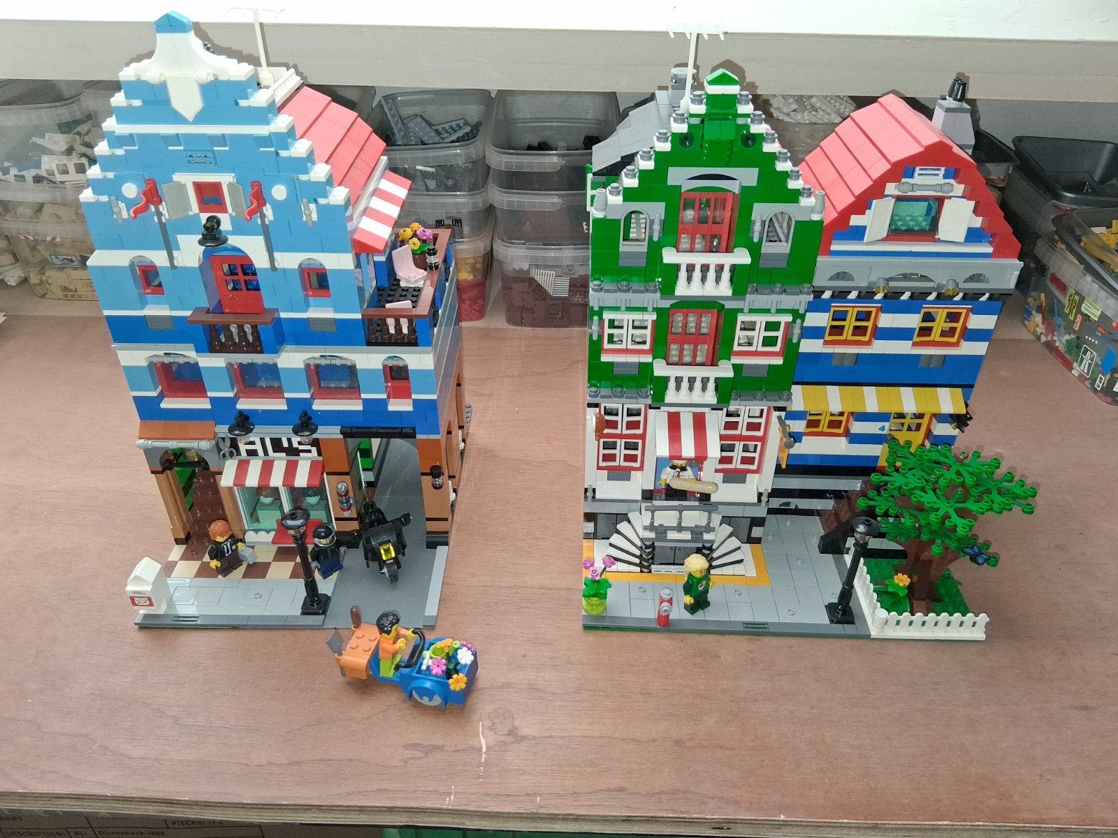 modulaire huizen van Lego( MOC), Ophalen, Inclusief minifiguren, MOC (eigen creatie), Lego