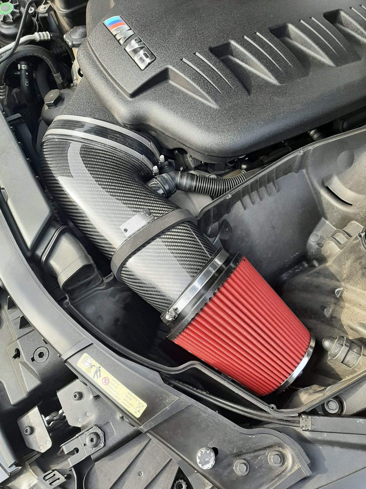 BMW Carbon Air Intake met Rood Sportluchtfilter, Ophalen, Gebruikt, BMW