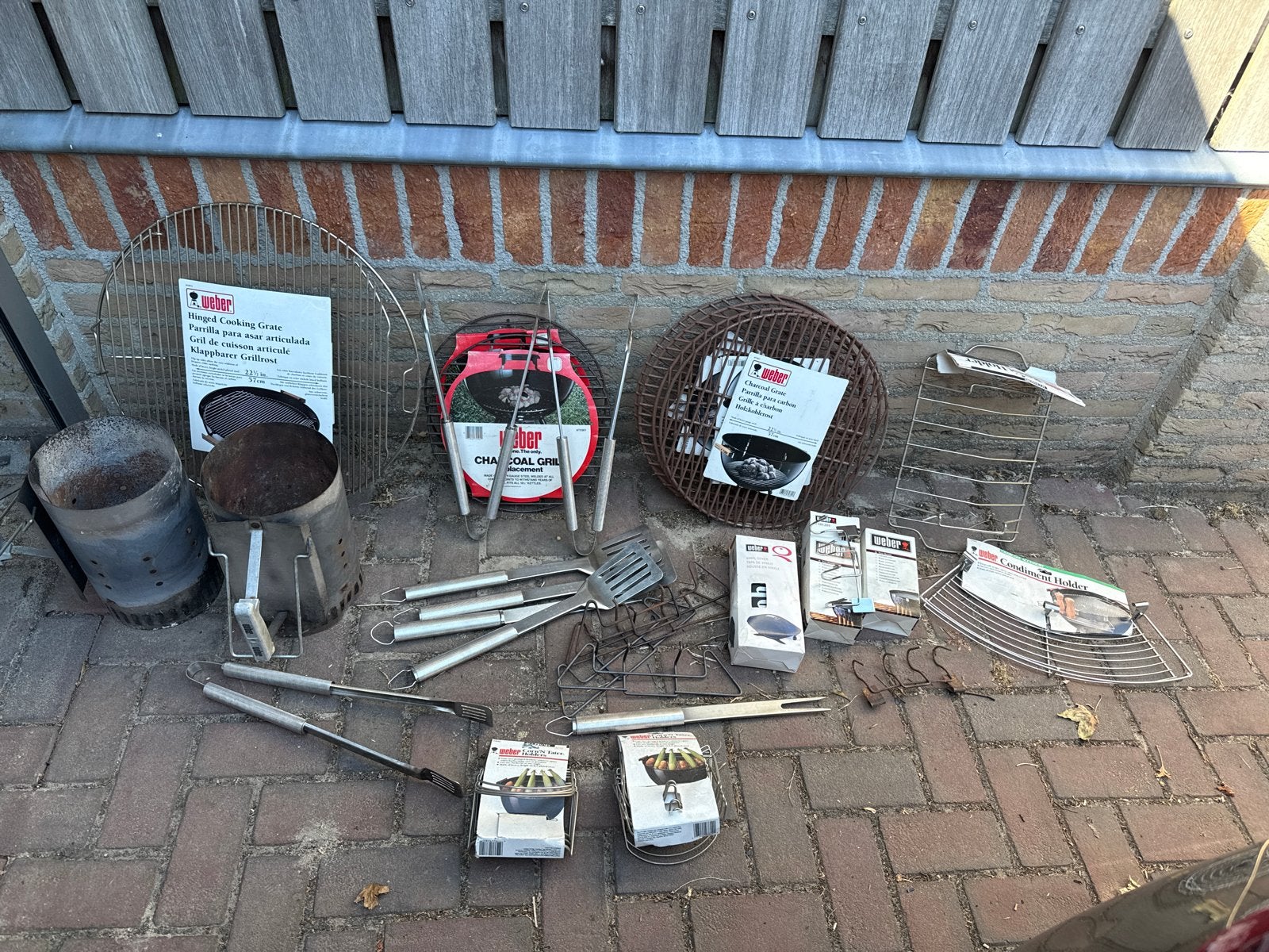 Grote partij Weber BBQ accessoires en onderdelen, Ophalen, Gebruikt