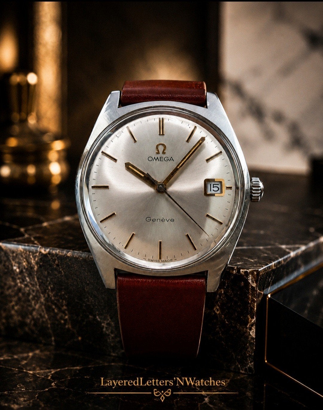 Omega Genève – Verfijnde Dress Classic uit de Jaren 60, Ophalen, Staal, Staal, Polshorloge