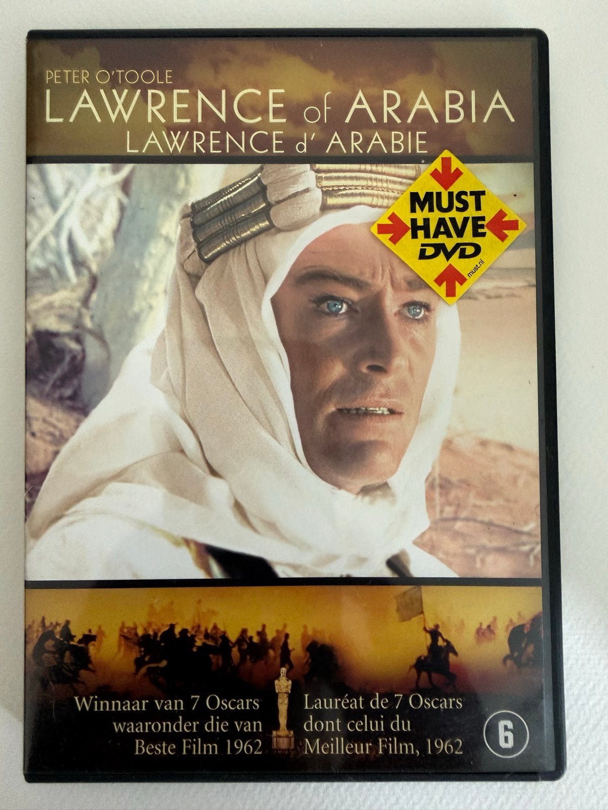 Lawrence of Arabia DVD - Klassieke Oscarwinnaar, Nederlands, Ophalen of Verzenden, Vanaf 6 jaar, Gebruikt