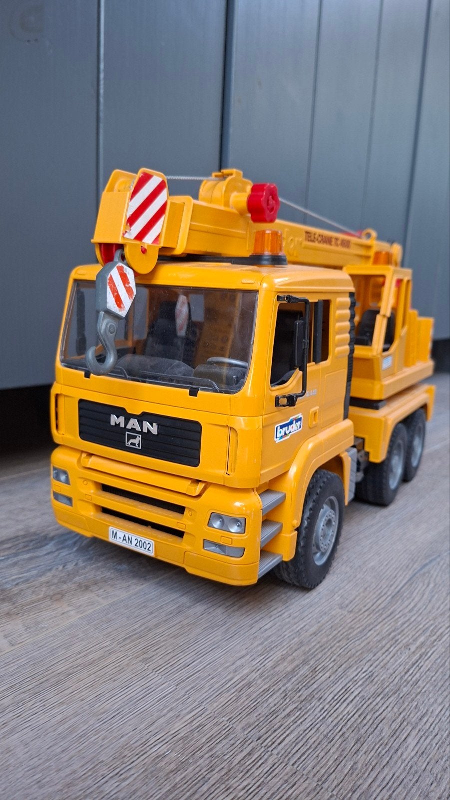 Bruder MAN Tele-crane TC 4500 Speelgoedkraan, Kinderen en Baby's, Speelgoed | Speelgoedvoertuigen, Ophalen, Zo goed als nieuw