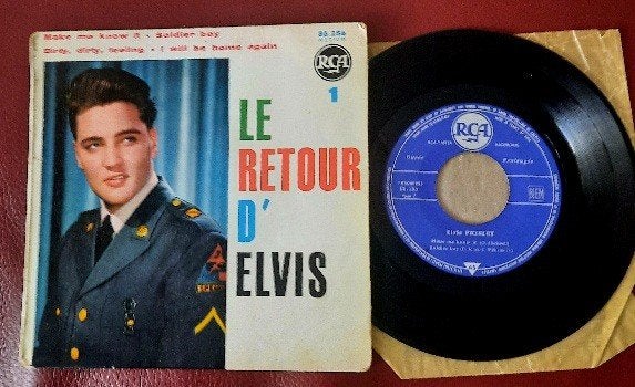 Elvis Le retour D' Elvis ep Frankrijk, EP, Ophalen of Verzenden, EP