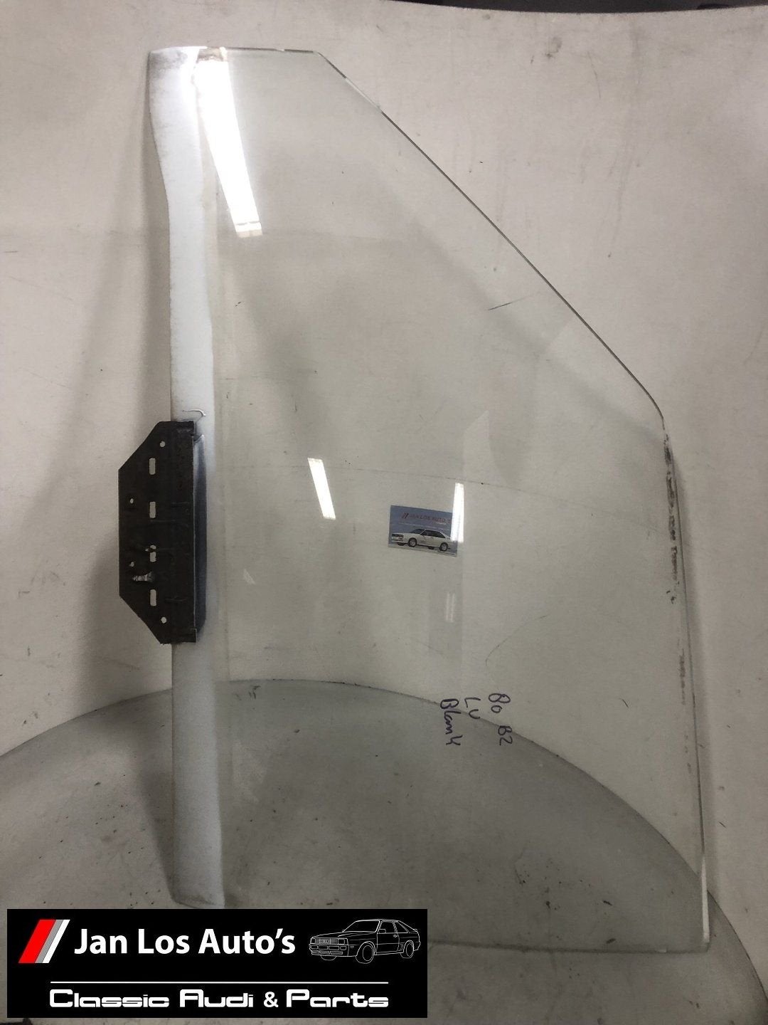 Audi 80 b2 portierruit deurruit linksvoor blank, Auto-onderdelen, Gebruikt, -, -, -