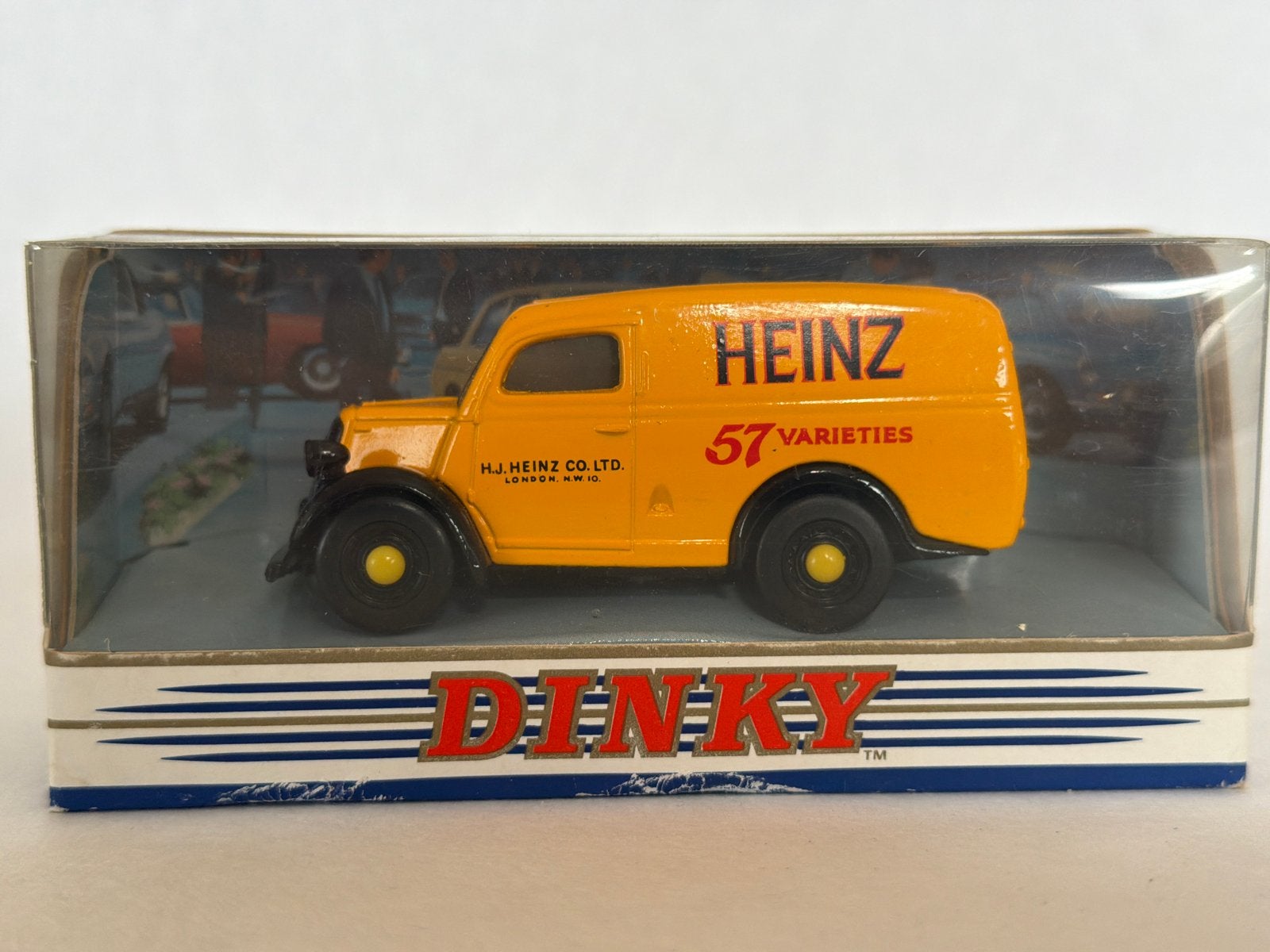 Dinky Toys DY-4 1950 Ford E83W Heinz Van, Ophalen, Zo goed als nieuw, Bus of Vrachtwagen, Dinky Toys