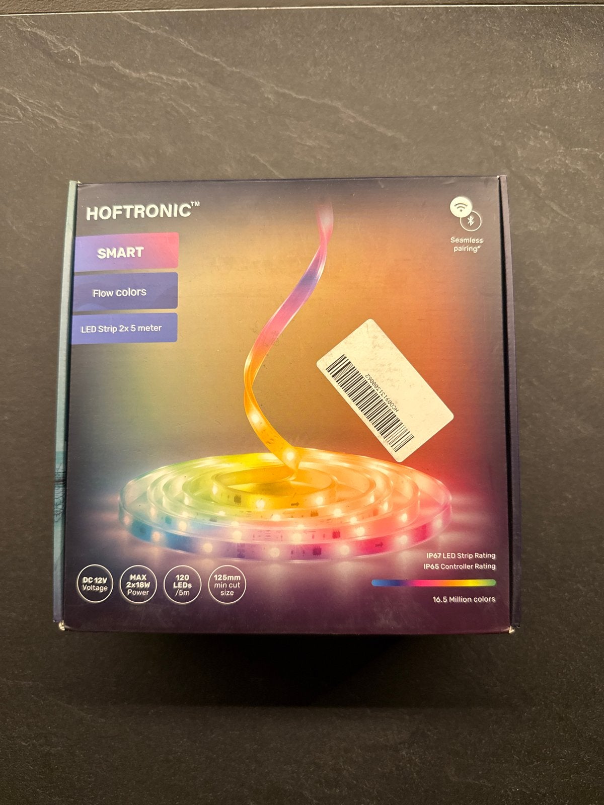 HOFTRONIC Smart LED Strip RGBIC IP67 - 2x5 meter, Overige merken, Kunststof, Meerkleurig, Nieuw