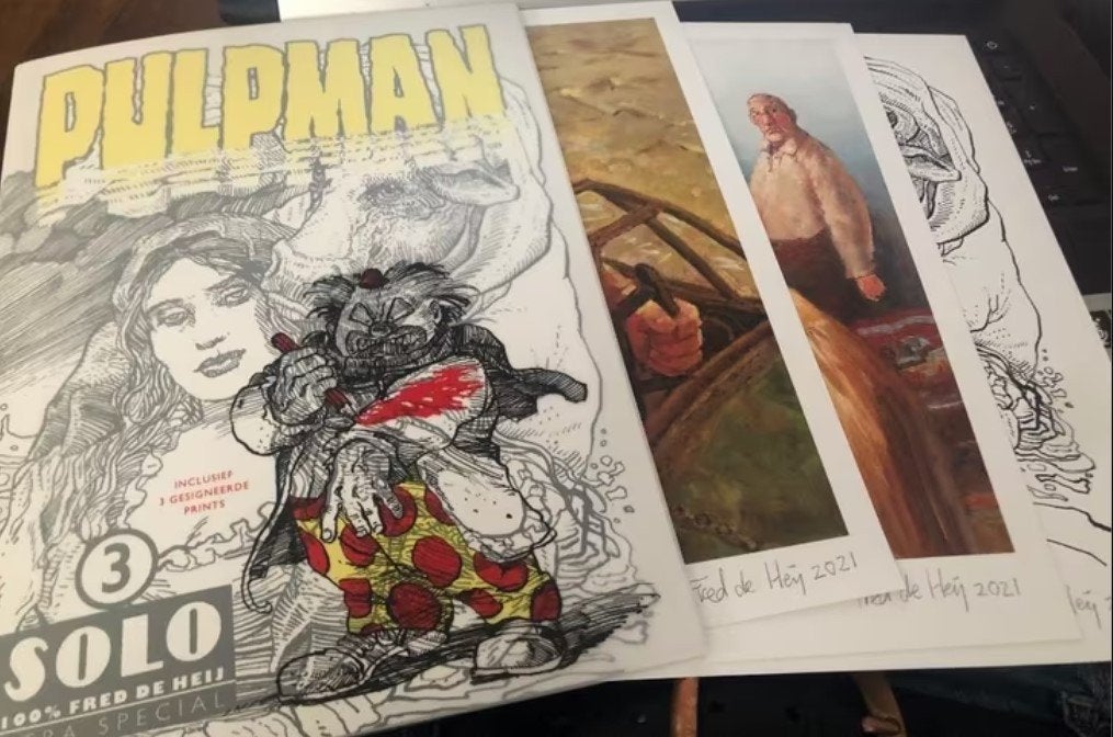 Pulpman solo 3 fred de heij k3, Eén stripboek, Ophalen of Verzenden, Zo goed als nieuw