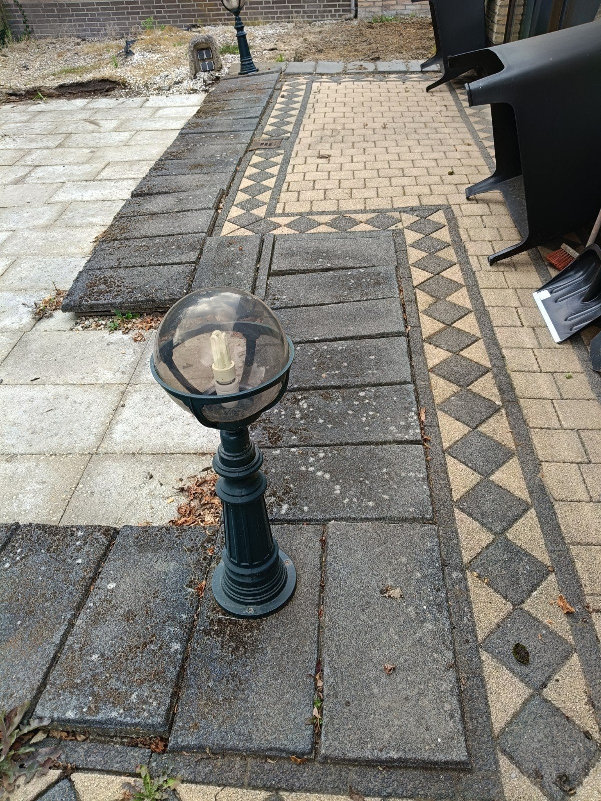 Gratis donkergrijze tegels 59x30 cm, Ophalen, 40 tot 60 cm, Gebruikt, Minder dan 5 m²