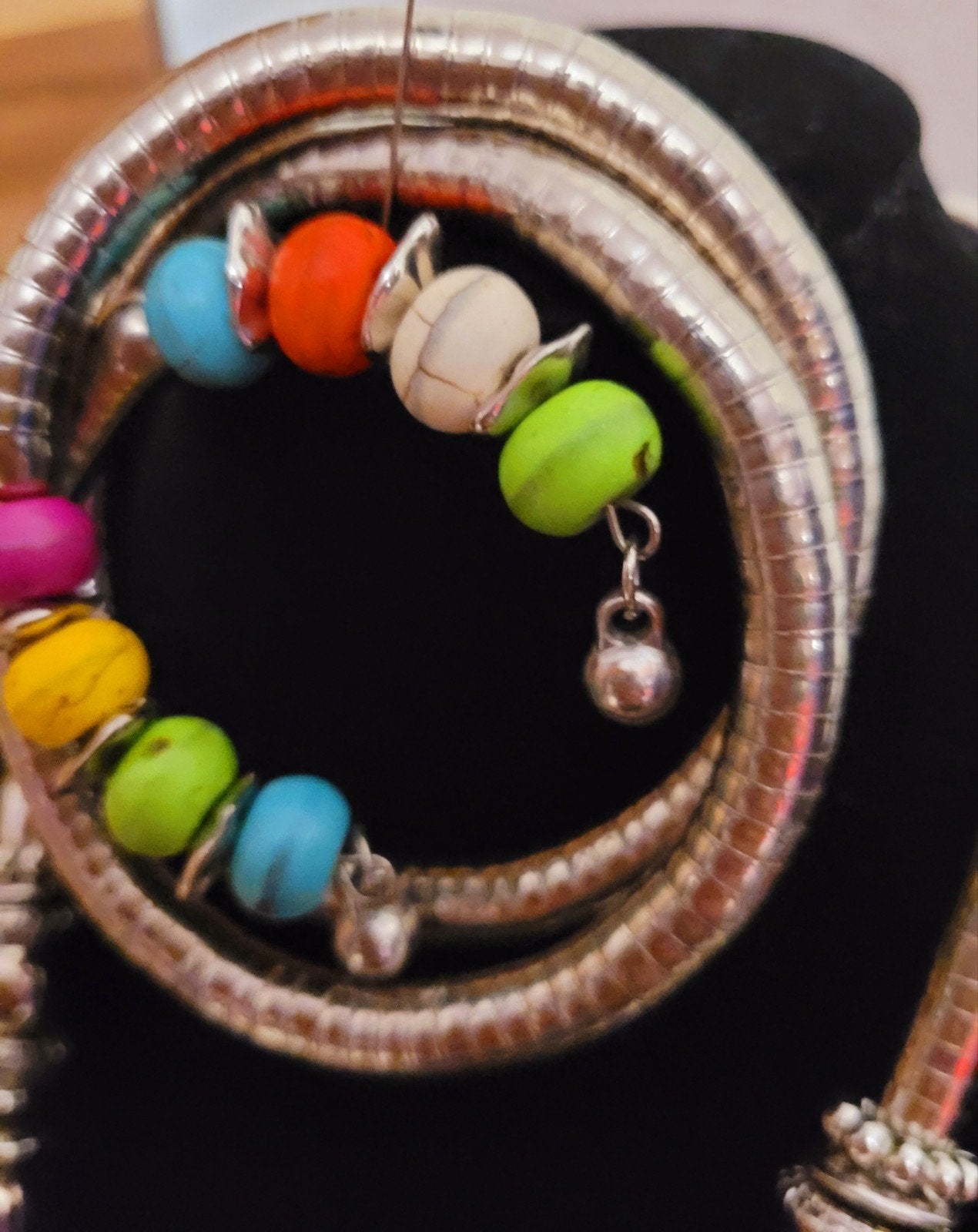 Stijlvolle ketting en armband set met turquoise kralen, Sieraden, Tassen en Uiterlijk, Kettingen, Nieuw, Overige materialen, Blauw