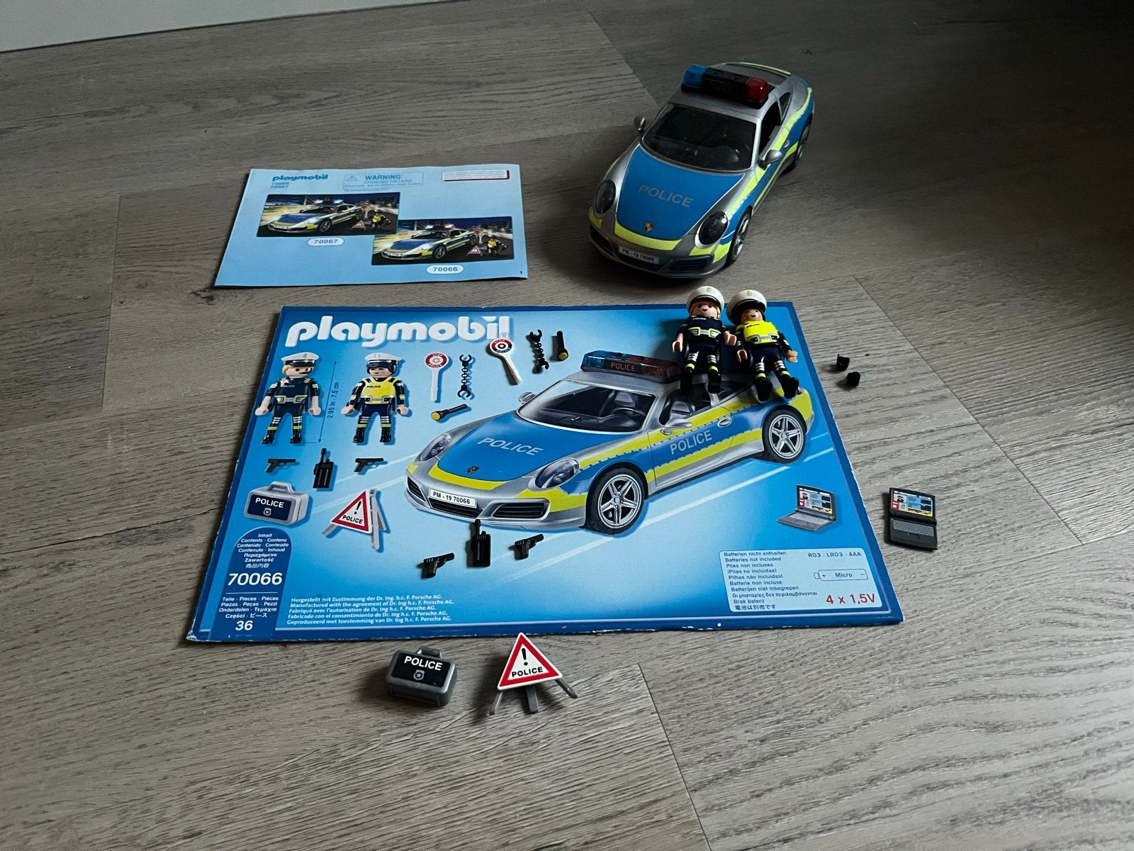Playmobil Politie Porsche 70066, Ophalen, Zo goed als nieuw, Jongen of Meisje