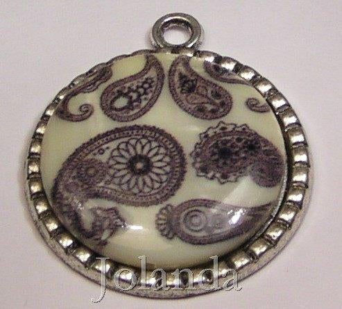1031 Abalone Schelp in Zilver Kleurige Metalen Hanger, Ophalen of Verzenden, Nieuw, Zilver, Overige materialen