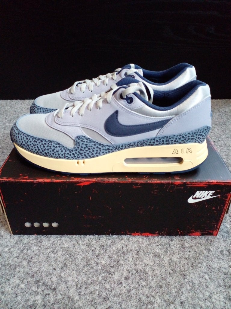 Nike Air Max 1 '86 OG Big Bubble Lost Sketch maat 46 ., Blauw, Nike, Nieuw, Ophalen of Verzenden
