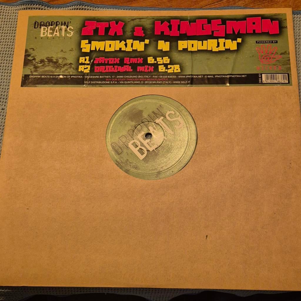 ZTX & Kingsman - Smokin' N Pourin' (Vinyl), Ophalen of Verzenden, 2000 - 2009, Gebruikt, 12 inch