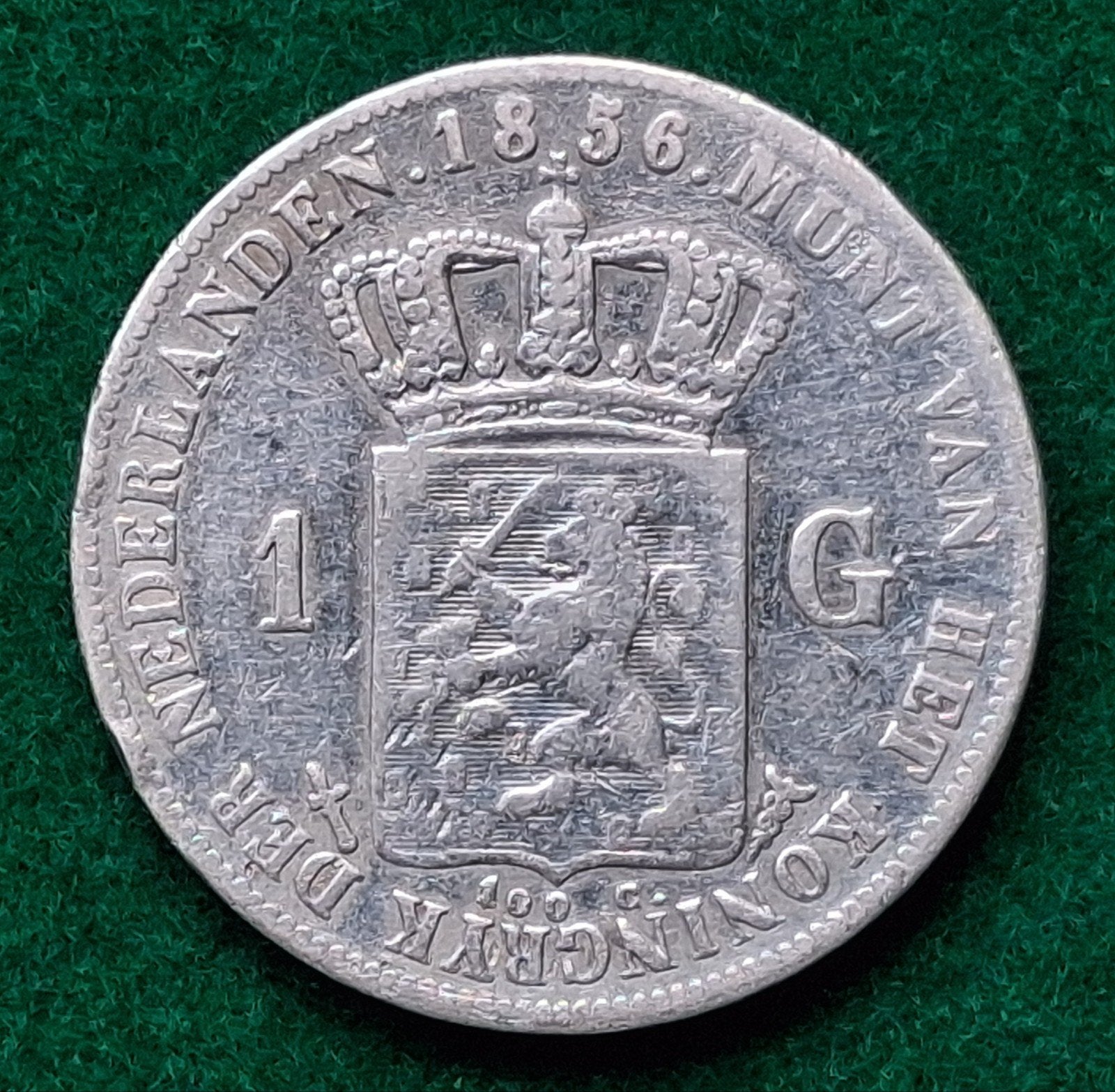 1 gulden 1856, Ophalen of Verzenden, Koning Willem III, 1 gulden