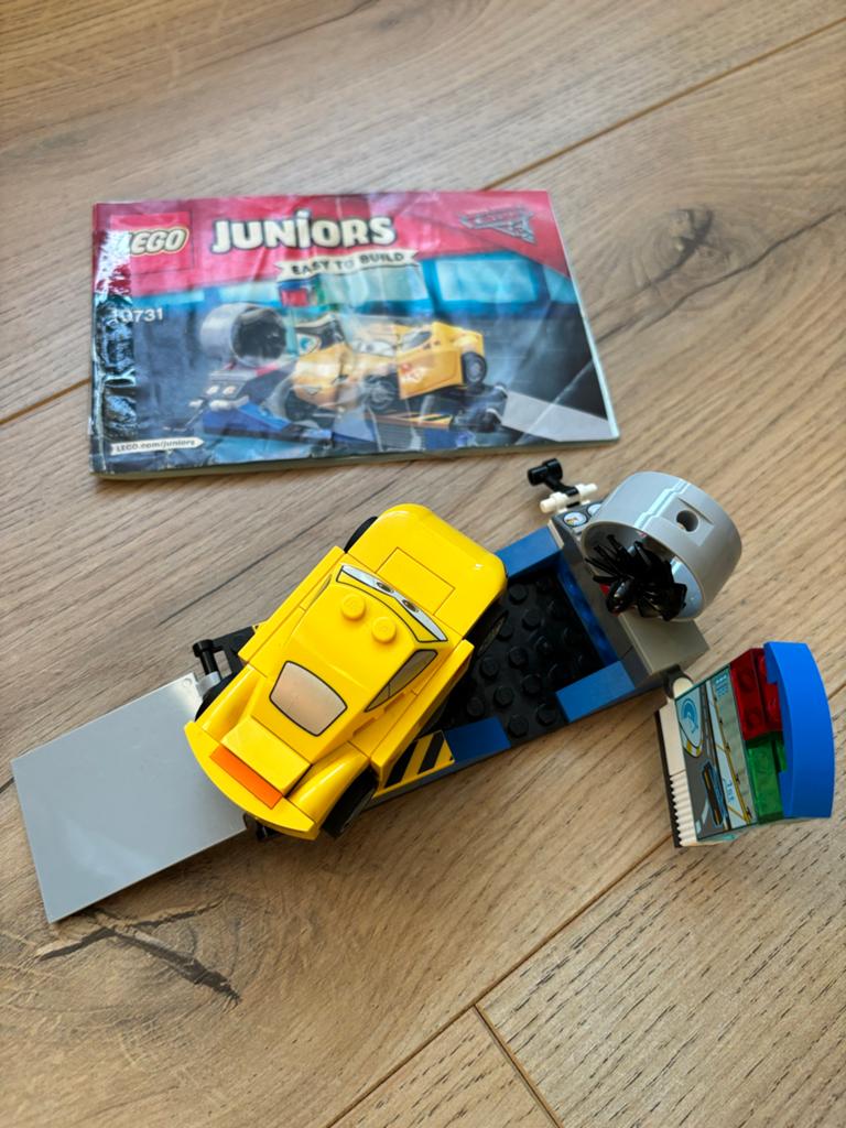 04- Lego junior cars 10731, Ophalen of Verzenden, Zo goed als nieuw, Complete set, Lego