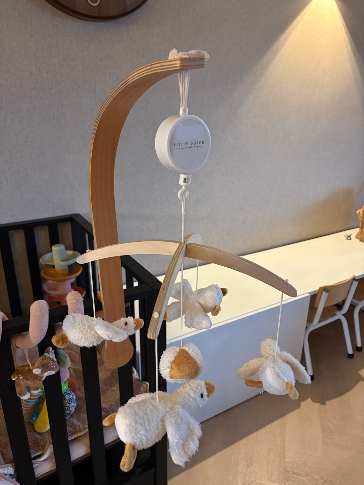 Little Dutch Muziekmobiel little Goose, Ophalen, Zo goed als nieuw, Mobiel, Met geluid