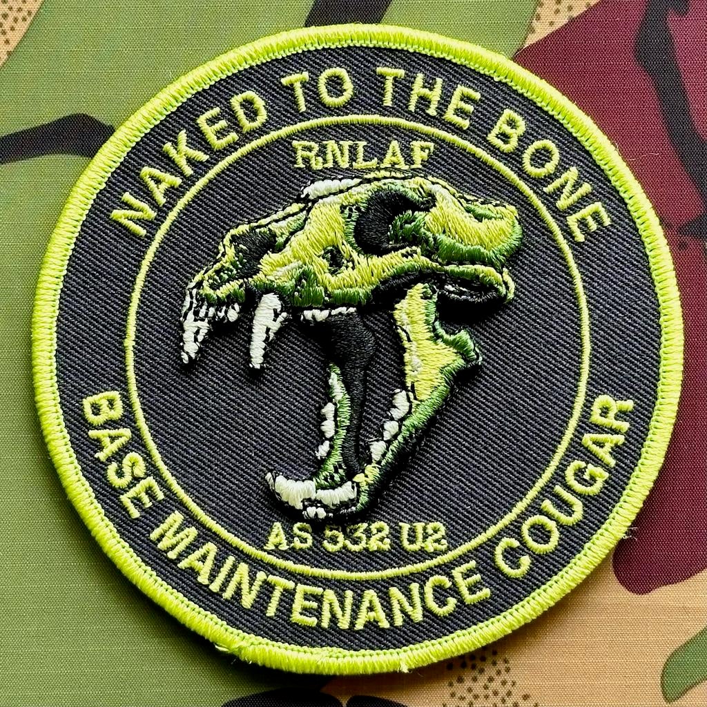 Patch RNLAF 300 SQN Base Maintenance 3D, Ophalen of Verzenden, Luchtmacht, Nederland, Embleem of Badge