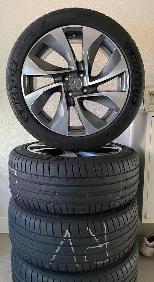 Velgen 18” DS Peugeot Citroen 235-45r18 Michelin zomerbanden, Auto-onderdelen, Banden en Velgen, Ophalen, 18 inch, Nieuw, 235 mm