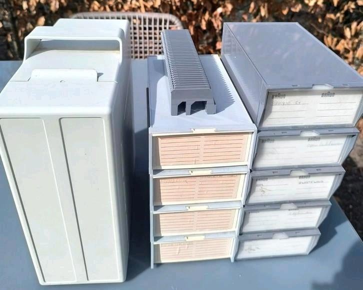 Hama Dia Magazijn Box 500 en meer opbergboxen voor dia's, Audio, Tv en Foto, Diaprojectors, Zo goed als nieuw, Ophalen