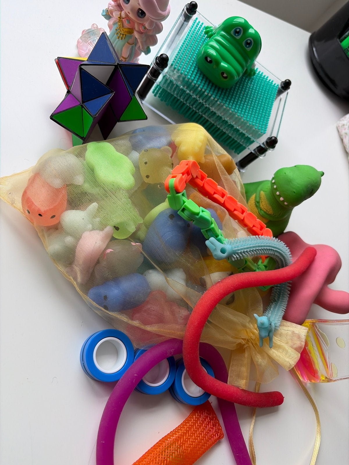Grote collectie speelgoed: Fidgets, mochi's en meer!, Ophalen of Verzenden, Gebruikt, Jongen of Meisje