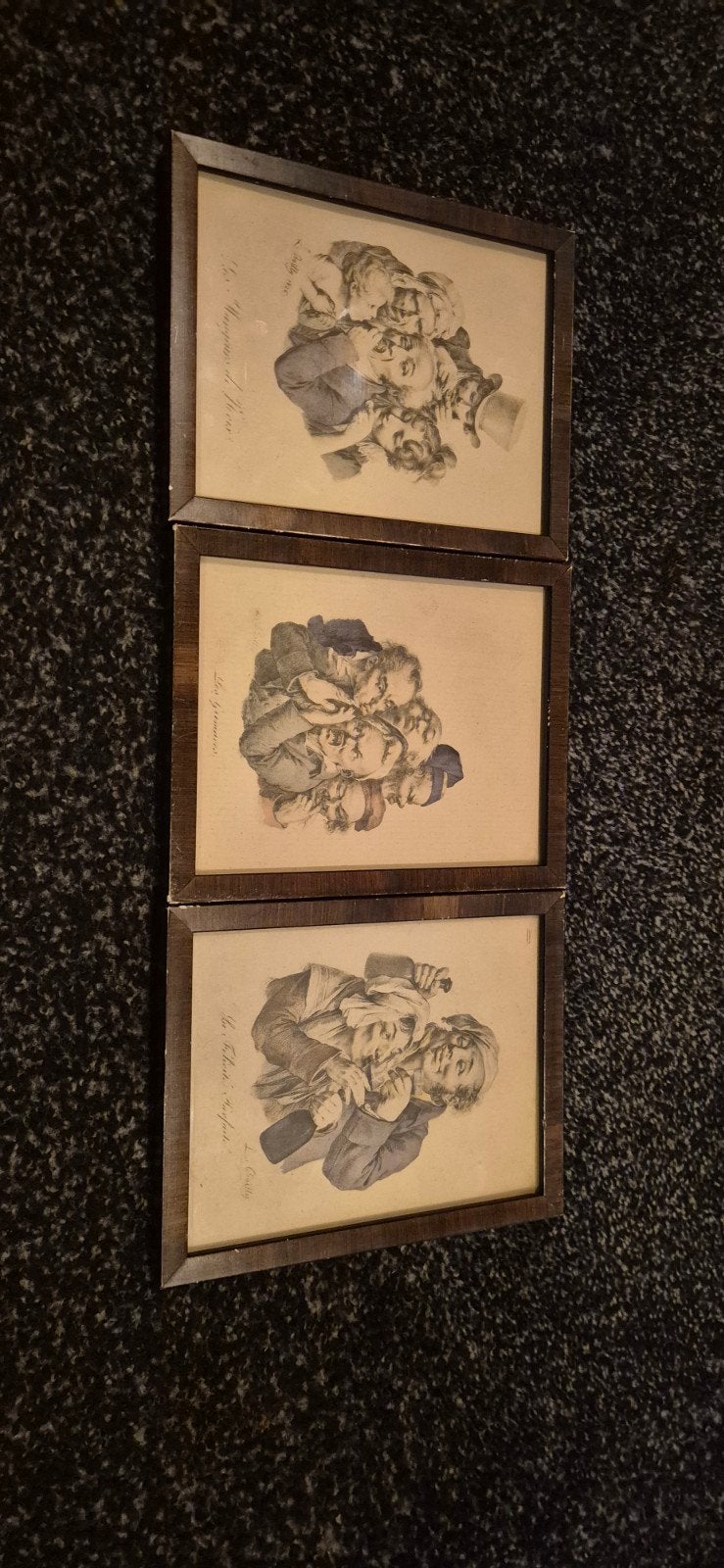 Set van 3 antieke gravures, Antiek en Kunst, 1800 - 1899, Ophalen of Verzenden, Gravure, Ingelijst