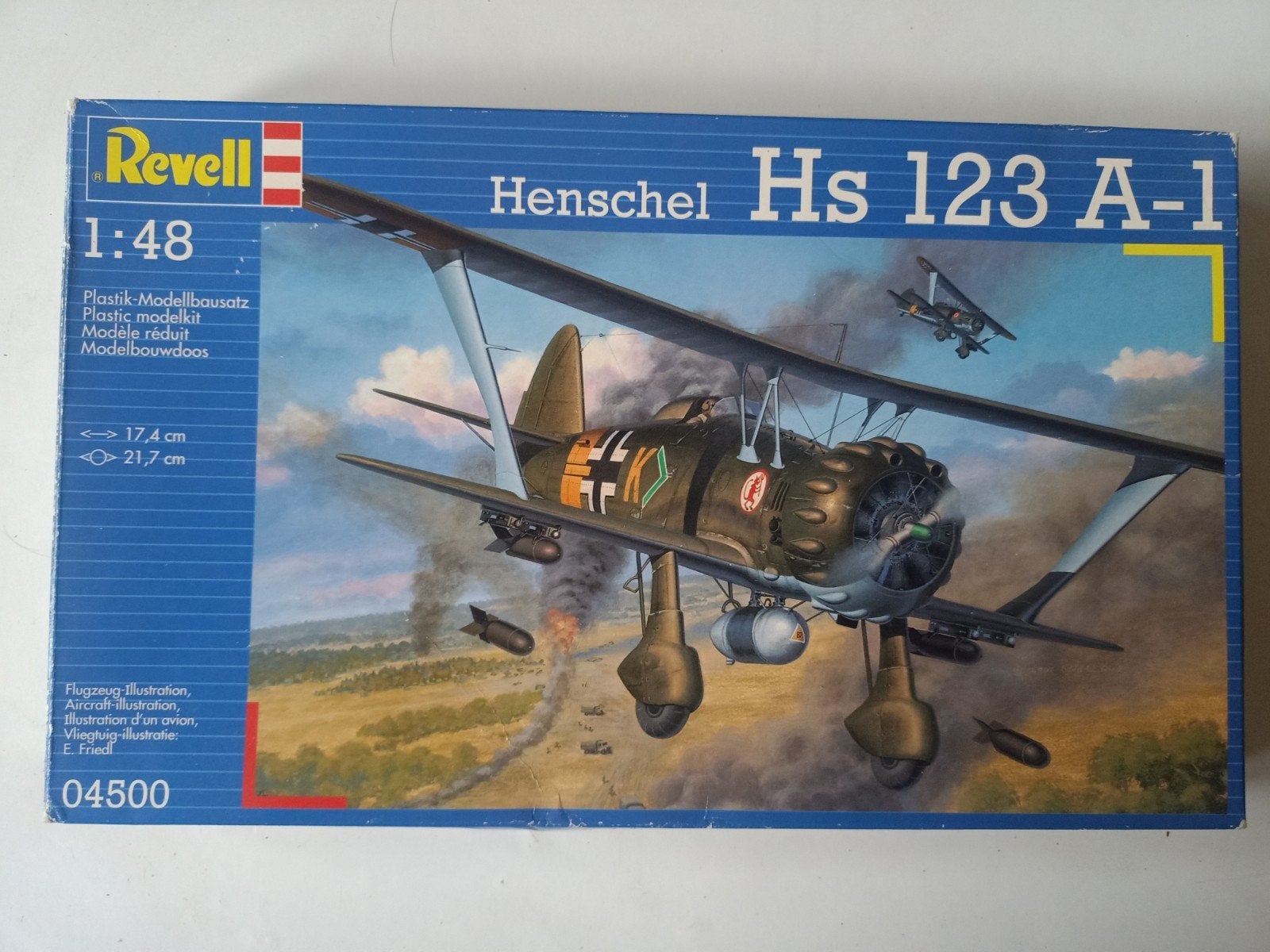 Revell 1/48 Henschel Hs 123 A-1, Hobby en Vrije tijd, Modelbouw | Vliegtuigen en Helikopters, Revell, Nieuw, Ophalen of Verzenden