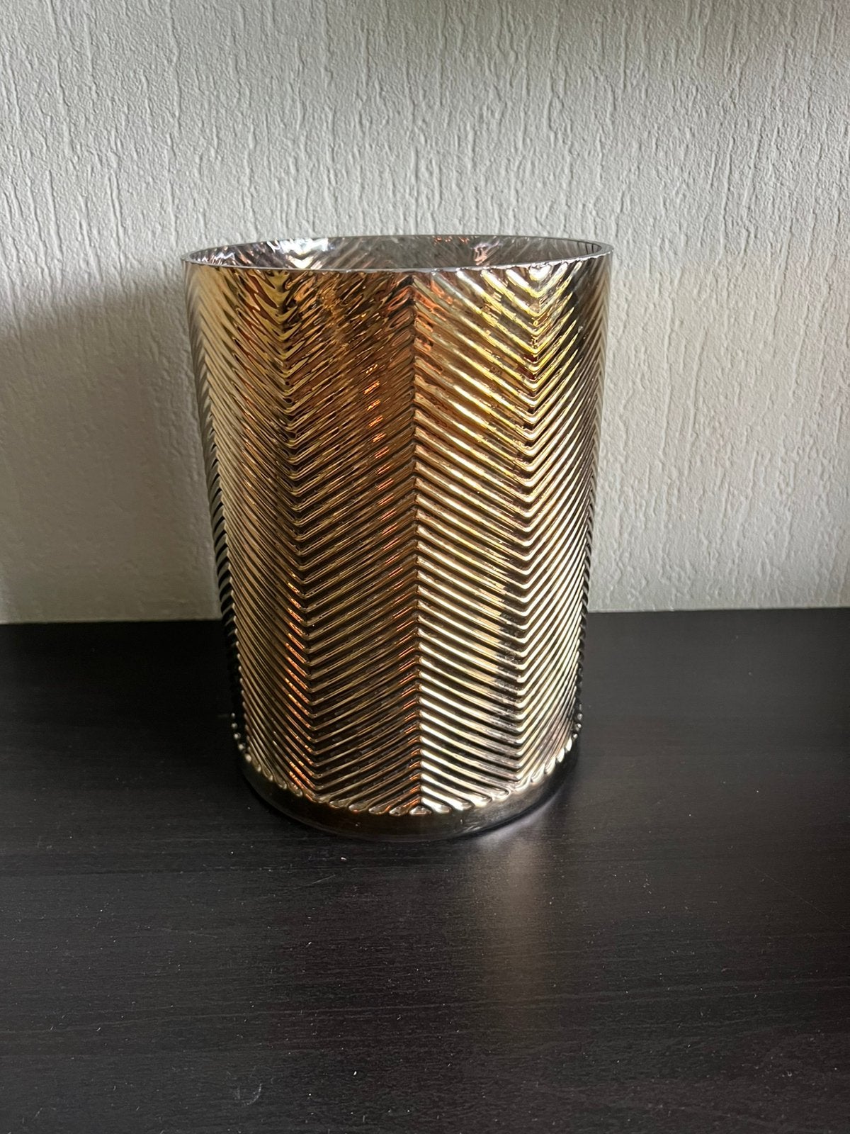 Riverdale gouden vaas nieuw, Tuin en Terras, Bloempotten, Rond, Ophalen of Verzenden, Aardewerk, Binnen