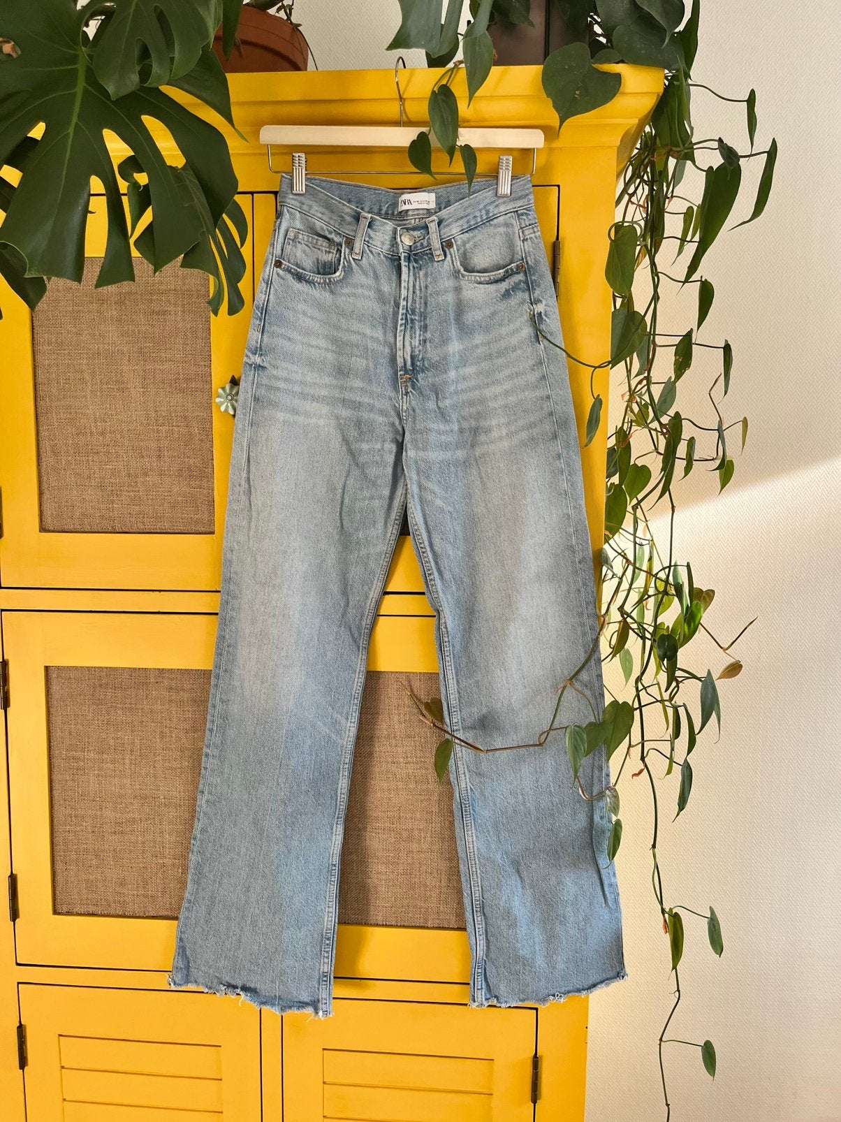 Wide leg jeans Zara - maat 36, Ophalen of Verzenden, Zo goed als nieuw, Blauw