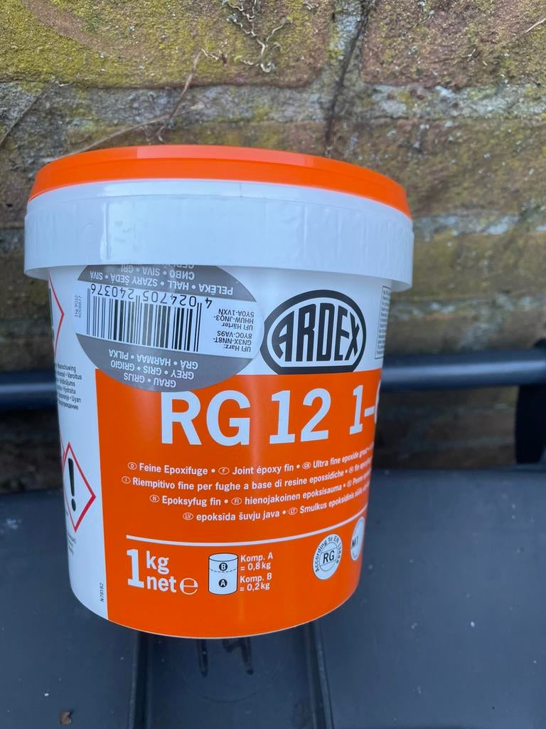 Ardex rg 12 grijs epoxy, Ophalen, Nieuw, Grijs