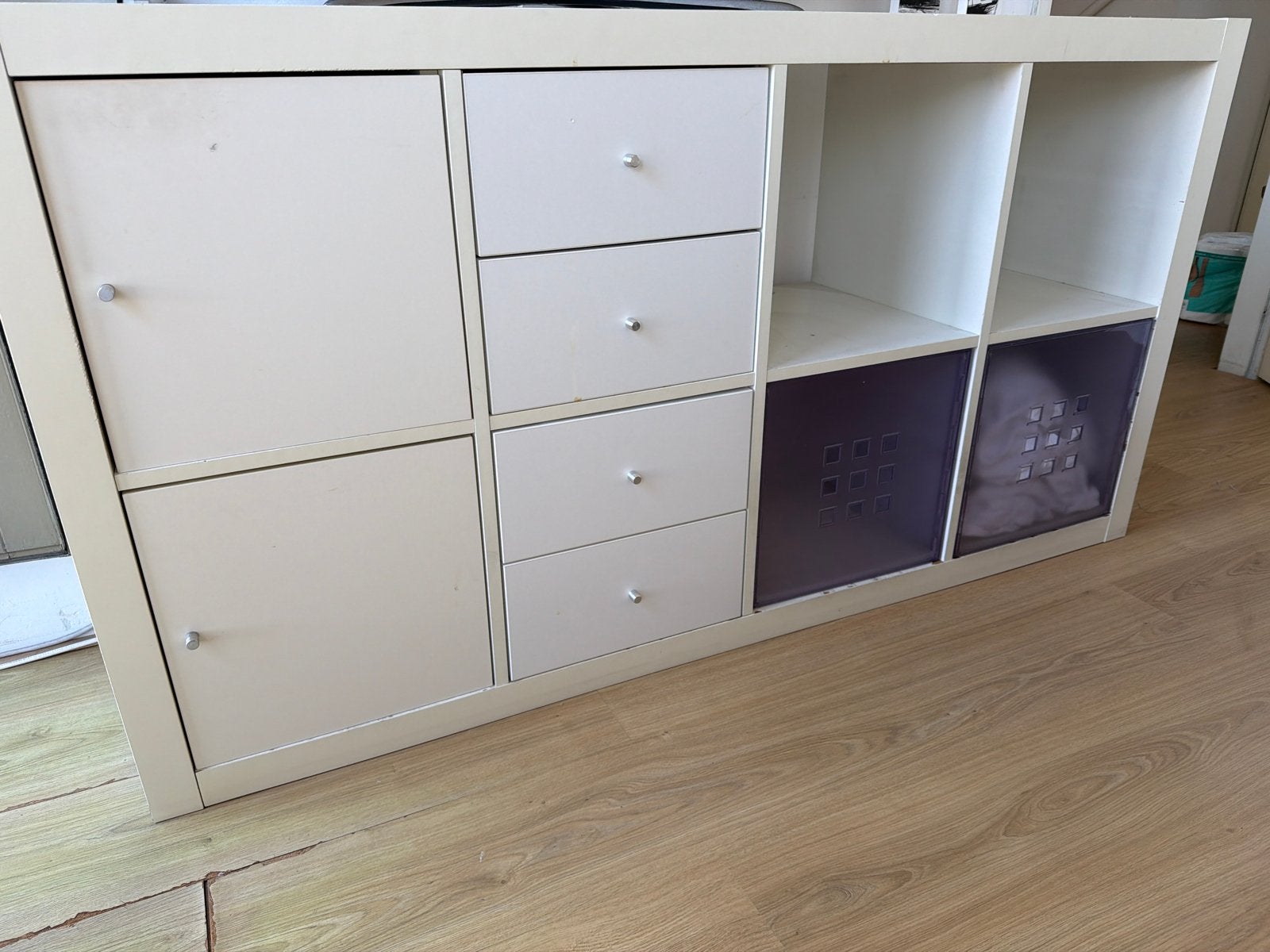 IKEA Kallax Kast met Lades en Deuren - Wit, Huis en Inrichting, Ophalen, Gebruikt