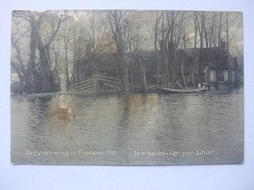 P333 Friesland - Overstroming 1910 - Oppenhuizen, Verzenden, Voor 1920, Gelopen, Friesland