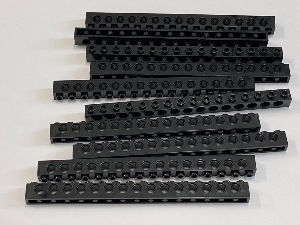 Partij 10x nieuwe 1x16 Lego Technic balken, diverse kleuren, Ophalen of Verzenden, Nieuw, Losse stenen, Lego