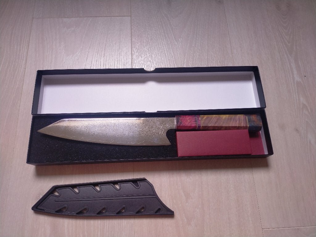 Japans kiritsuke vg10 koksmes Damascus koksmes chefs mes, Overige typen, Ophalen of Verzenden, Nieuw