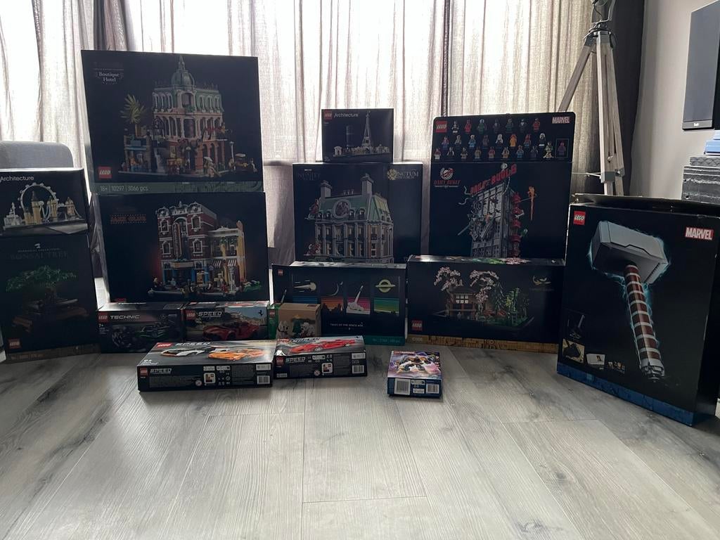 Grote collectie LEGO sets in originele doos, gesorteerd, Ophalen, Gebruikt, Complete set, Lego