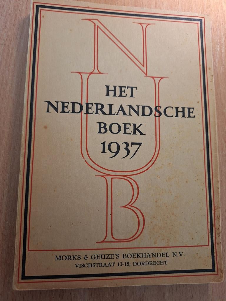 Het NEDERLANDSE BOEK 1937, Antiek en Kunst, Ophalen of Verzenden, AMSTERDAM Nederlandsche Uitgeversbond