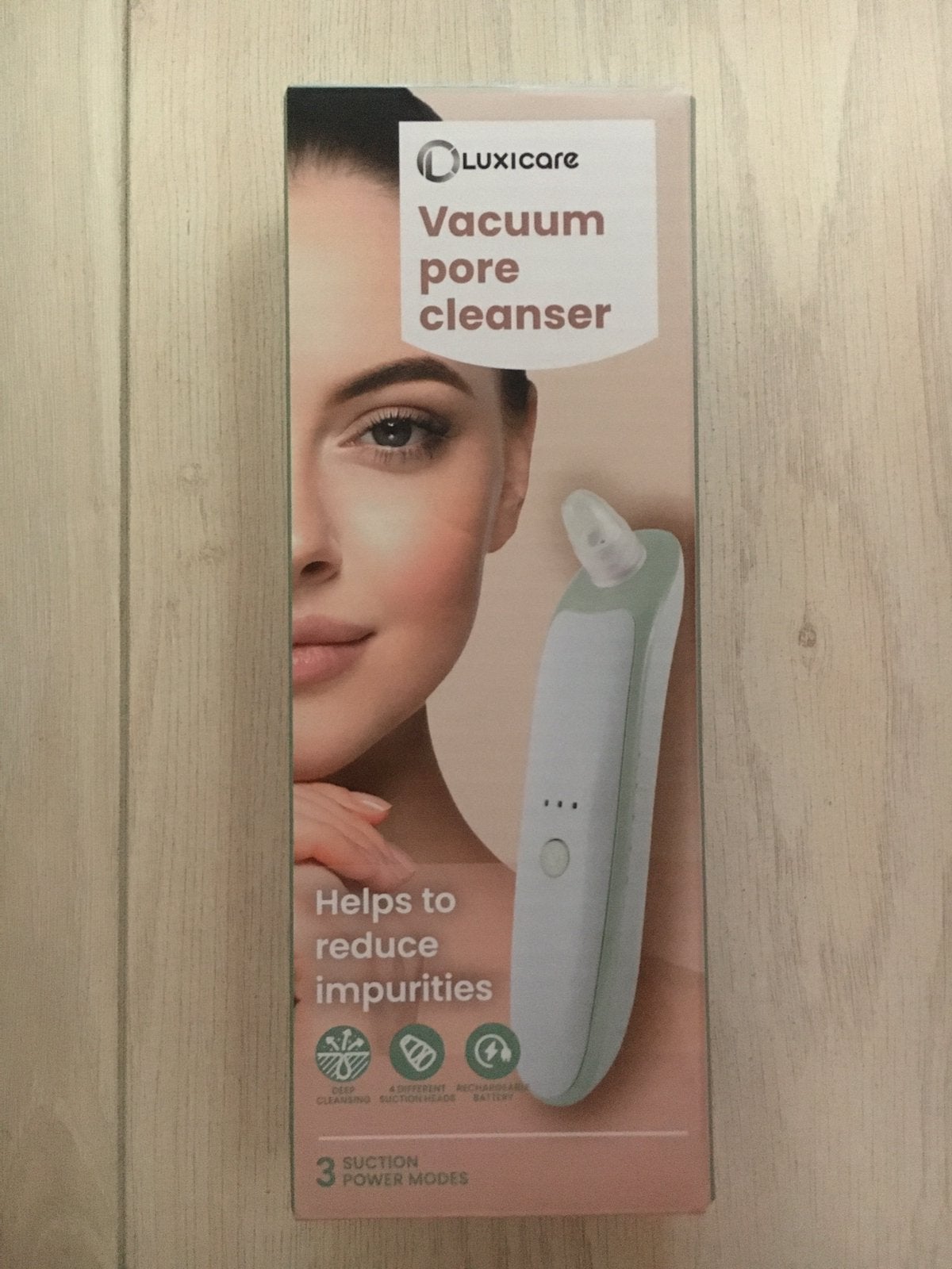 Nieuw oplaadbare vacuüm gezichtsreiniger, Ophalen of Verzenden, Nieuw, Gehele gezicht, Reiniging