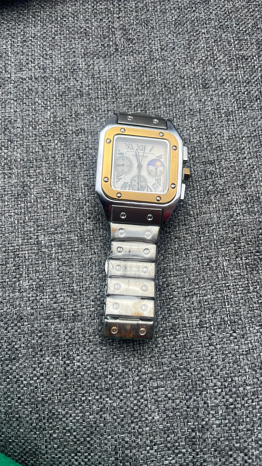 Cartier santos Galbee horlog, Overige merken, Staal, Polshorloge, Nieuw