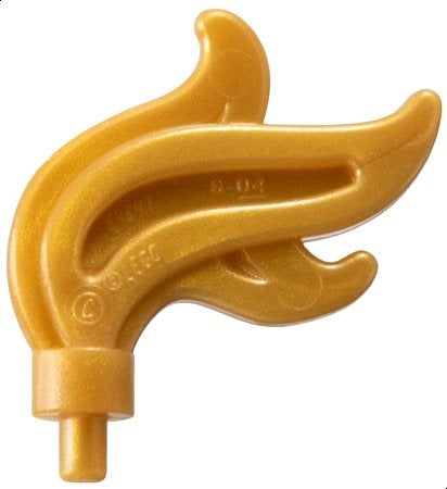 Lego Pearl Gold Minifigure, Plume Feather Triple Compact, Gebruikt, Overige thema's, Lego, Accessoire