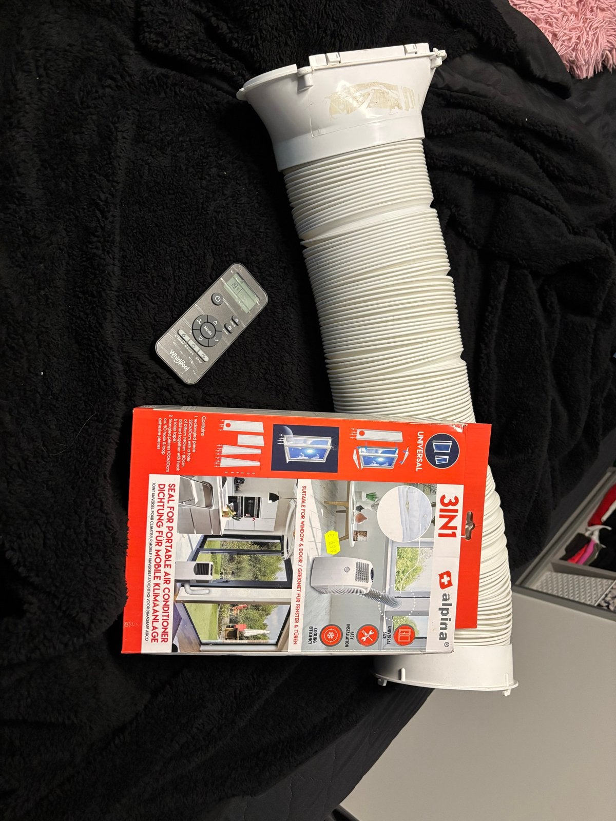 Whirlpool Mobiele Airco - Licht beschadigd, werkt perfect, Ophalen, Gebruikt, Minder dan 60 m³, 3 snelheden of meer