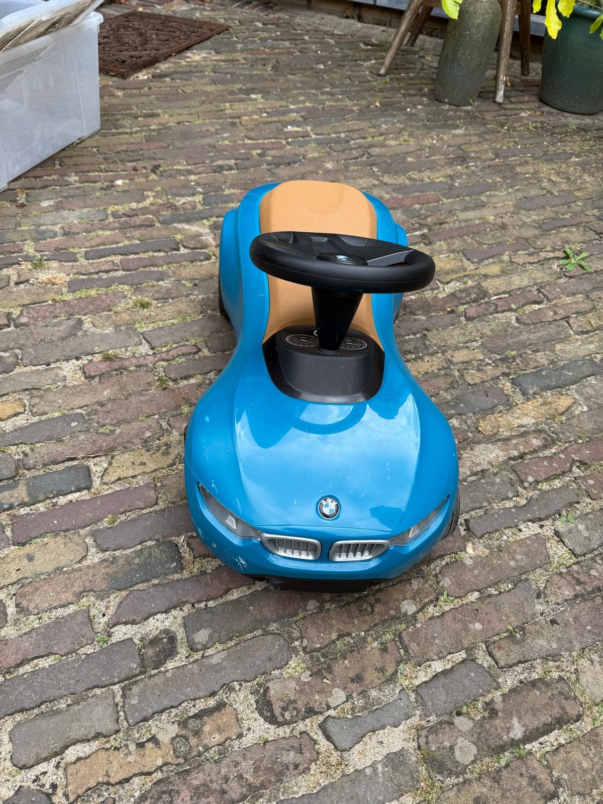 Blauwe BMW loopauto / loopwagen voor kinderen, Ophalen, Gebruikt