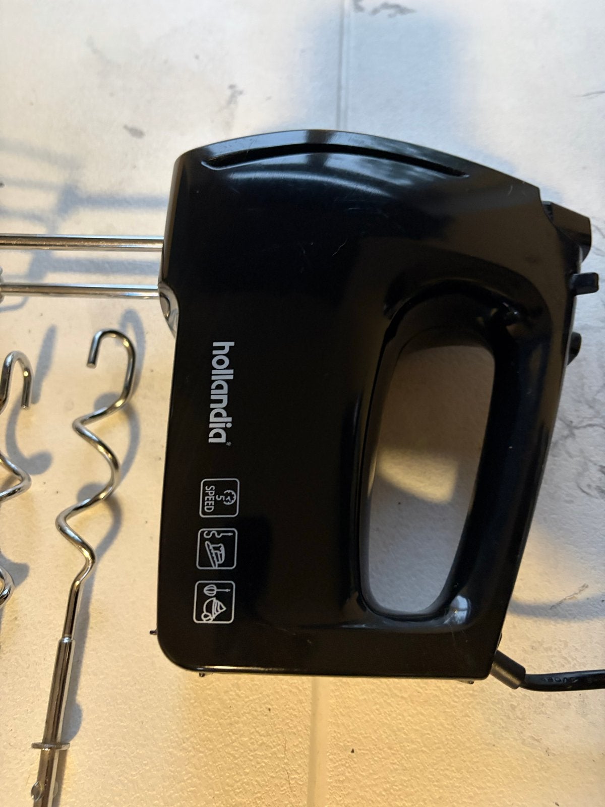 Hollandia Handmixer met 5 Snelheden, Minder dan 1 liter, Ophalen of Verzenden, Gebruikt, 3 snelheden of meer