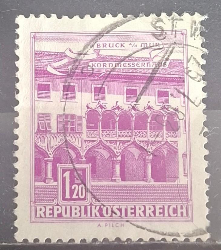 Oostenrijk Postzegel (B2-P14), Ophalen of Verzenden, Gestempeld