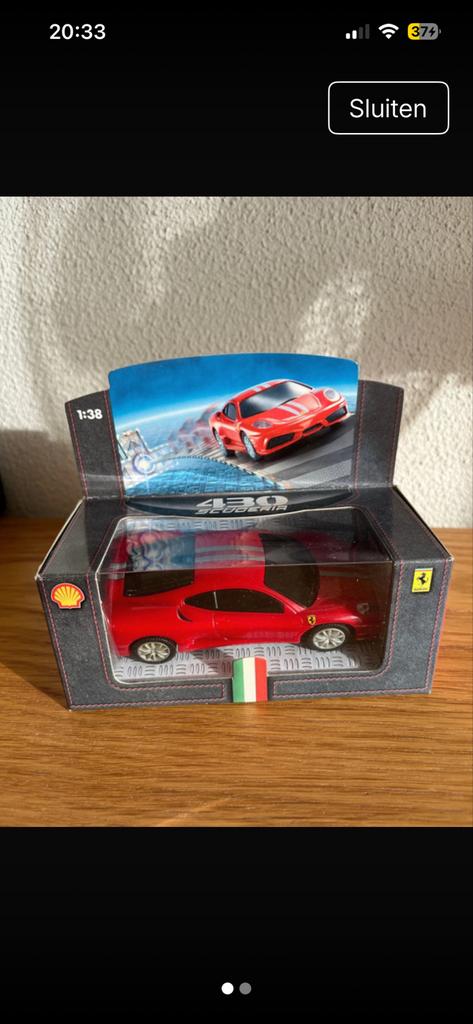 Schaalmodel Ferrari 430 Scuderia 1:38 - Nieuw in doos, Ophalen of Verzenden, Nieuw, Auto, Overige merken