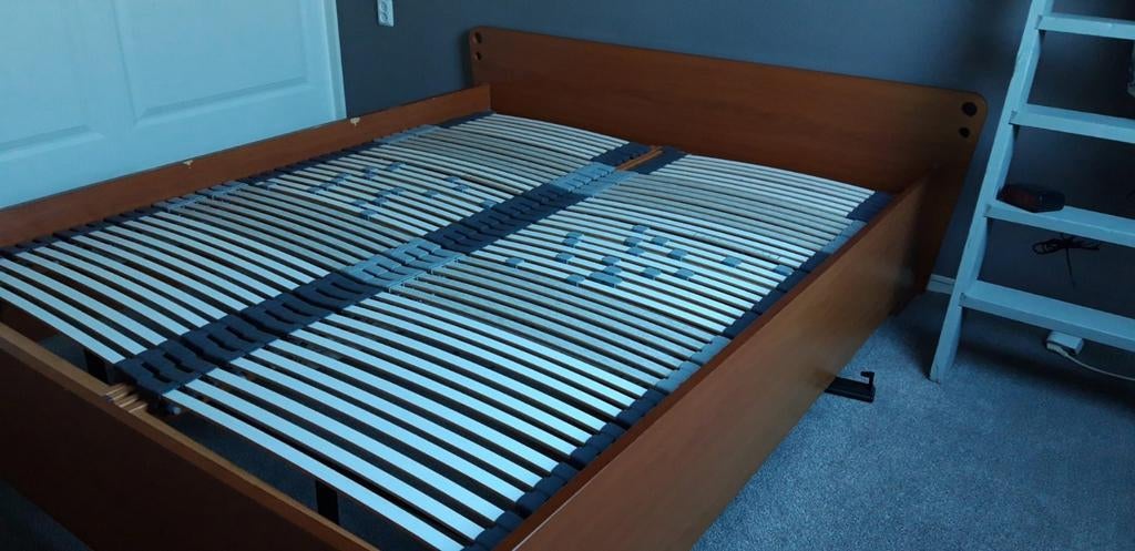 2 elektrische lattenbodems voor een bed160x200 - verstelbaar, Ophalen, Gebruikt, Tweepersoons, Bedbodem